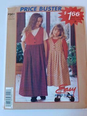 Vintage McCall's 8341 Girls Jumper & Top Girls 2-3-4-5-6